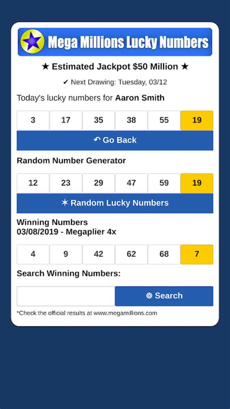 mega millions lucky number generator|Random Number Generator .
